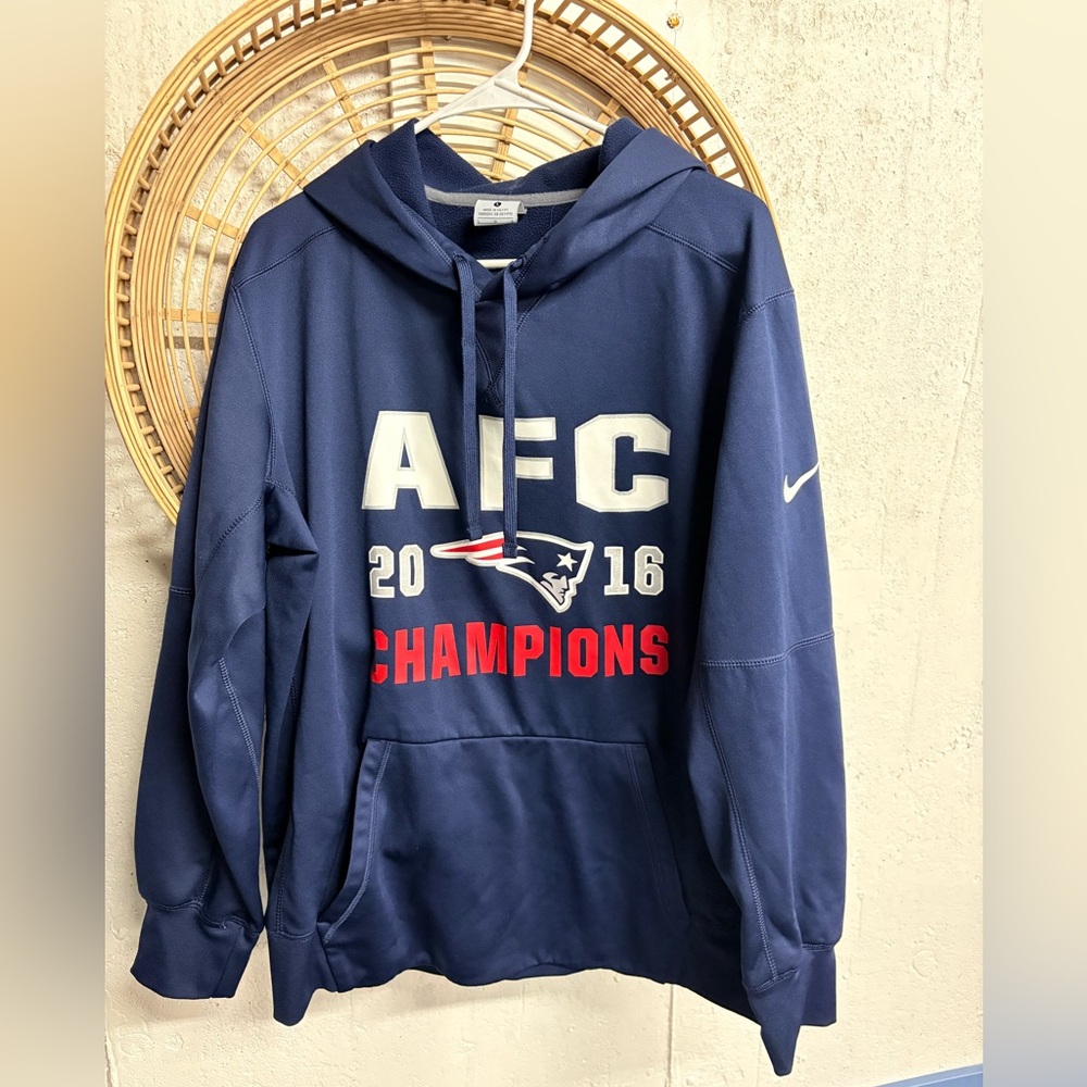 Nike Therma-FIT Patriots AFC Champions 2016 Hoodie Men’s Large
